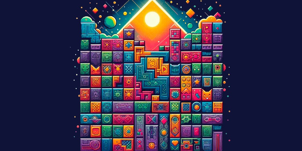 A magical version of Tetris